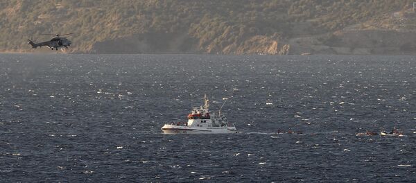 Naufragio en el mar Egeo (Archivo) - Sputnik Mundo