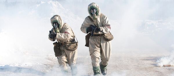 Maniobras de las Fuerzas de defensa nuclear, biológica y química de Rusia - Sputnik Mundo