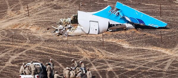 Restos del Airbus-321 siniestrado en Egipto Restos del Airbus-321 siniestrado en Egipto - Sputnik Mundo