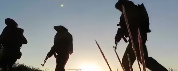 Unidades de élite de Hamás en acción Unidades de élite de Hamás en acción - Sputnik Mundo