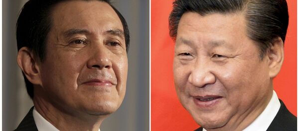 Presidente de Taiwán, Ma Ying-jeou, y presidente de China, Xi Jinping - Sputnik Mundo