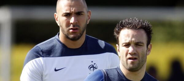 Karim Benzema y Mathieu Valbuena - Sputnik Mundo