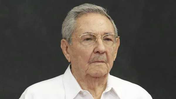 Cuba's President Raul Castro attends an official welcoming ceremony for him, at the Yucatan State Government Palace in Merida, Mexico - Sputnik Mundo
