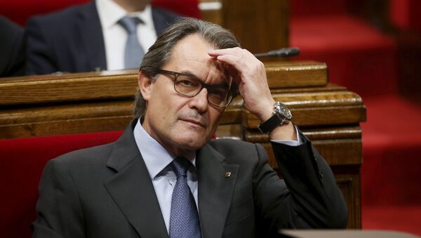 Presidente de Cataluña Artur Mas en el Parlamento catalán - Sputnik Mundo