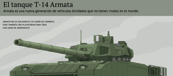 El tanque ruso T-14 Armata - Sputnik Mundo