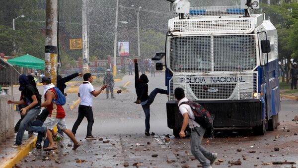 Protesta en Honduras (archivo) - Sputnik Mundo