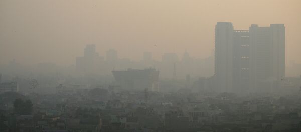 Contaminación de aire en el oeste de Delhi Contaminación de aire en el oeste de Delhi - Sputnik Mundo