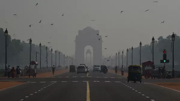 Contaminación de aire en Nueva Delhi