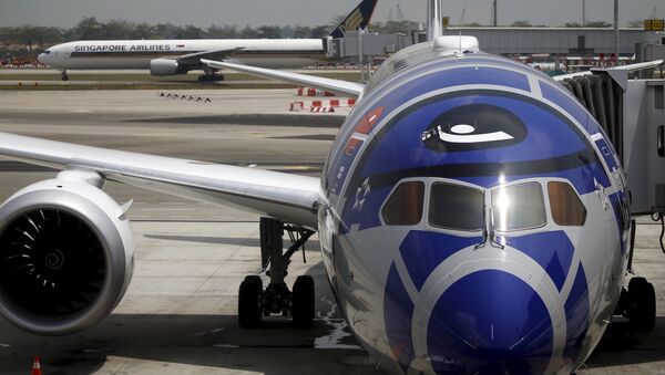 El avión en el aeropuerto - Sputnik Mundo