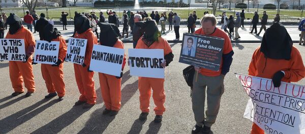 Manifestación en contra de la cárcel Guantanamo en Washington D.C. - Sputnik Mundo