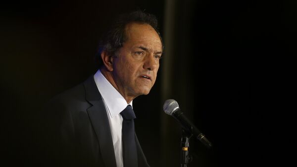 Daniel Scioli, candidato presidencial oficialista - Sputnik Mundo