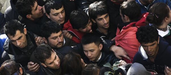 Refugiados en Berlín, Alemania Refugiados en Berlín, Alemania - Sputnik Mundo