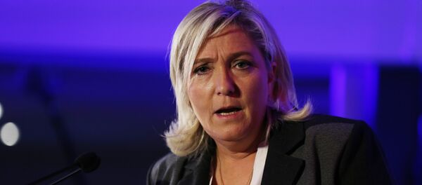 Marine Le Pen, líder del partido Frente Nacional Marine Le Pen, líder del partido Frente Nacional - Sputnik Mundo