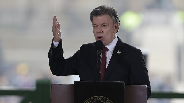 Juan Manuel Santos, presidente de Colombia - Sputnik Mundo