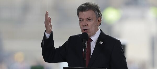 Juan Manuel Santos, presidente de Colombia - Sputnik Mundo