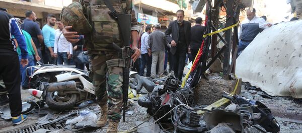 Lugar del atentado en Beirut - Sputnik Mundo