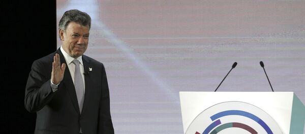 Juan Manuel Santos, presidente de Colombia - Sputnik Mundo