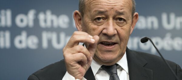 Jean-Yves Le Drian, ministro de Exteriores de Francia - Sputnik Mundo