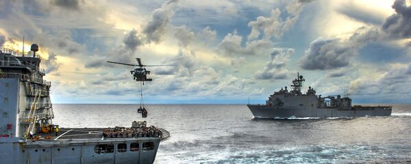 Buques de la Armada de EEUU en el mar de China Meridional - Sputnik Mundo