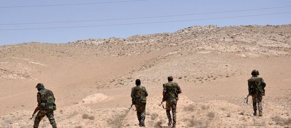 Soldados del Ejército sirio en la localidad de Palmira (Archivo) - Sputnik Mundo