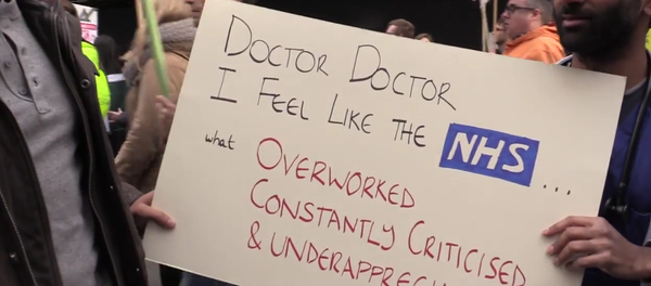 Hulega de la Asociación de Médicos Británicos (BMA) Hulega de la Asociación de Médicos Británicos (BMA) - Sputnik Mundo