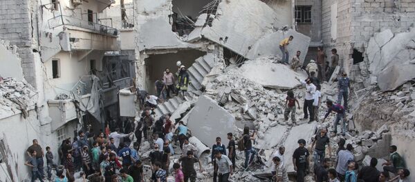 Edificios destruidos por los bombardeos en Siria - Sputnik Mundo