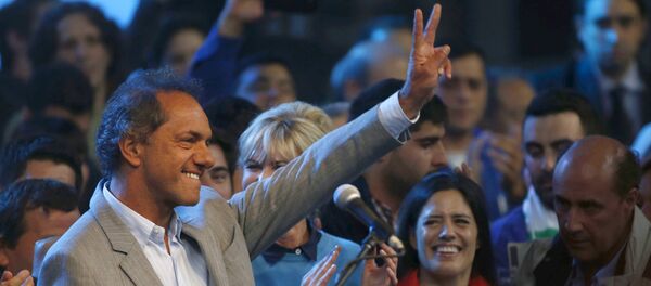 Daniel Scioli, candidato oficialista  a la presidencia argentina - Sputnik Mundo