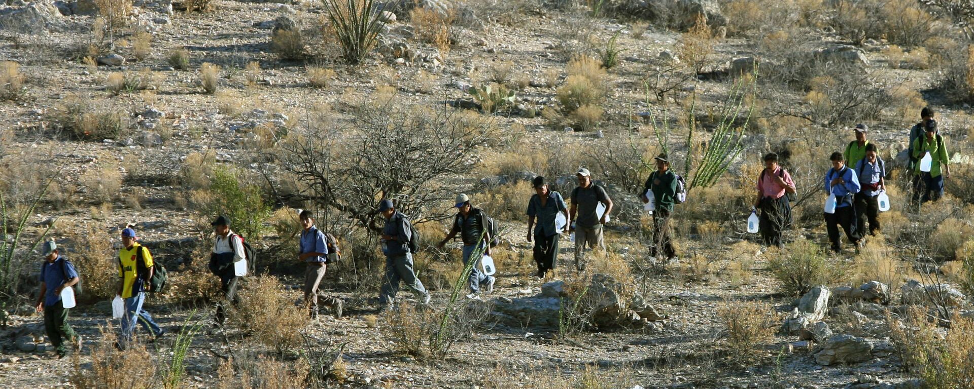 Migrantes mexicanos en la frontera entre México y EEUU - Sputnik Mundo, 1920, 02.02.2021