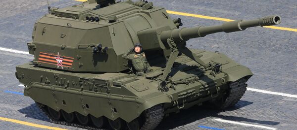 Un obús autopropulsado ruso Koalitsiya-SV - Sputnik Mundo