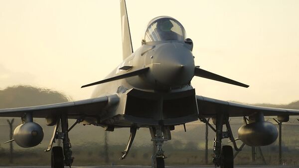 Caza Typhoon de Reino Unido - Sputnik Mundo