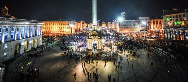 El Maidán Nezalézhnosti (Plaza de la Independencia) de Kiev - Sputnik Mundo