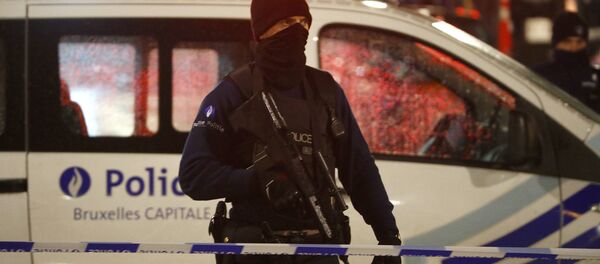 Policía belga en Bruselas - Sputnik Mundo