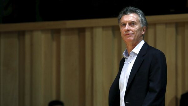 Argentina's president-elect Mauricio Macri arrives for a news conference in Buenos Aires, Argentina, November 23, 2015.  - Sputnik Mundo