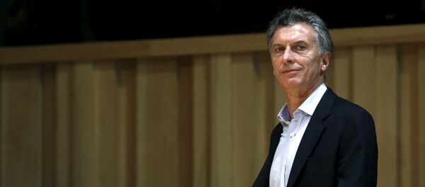 Argentina's president-elect Mauricio Macri arrives for a news conference in Buenos Aires, Argentina, November 23, 2015.  - Sputnik Mundo