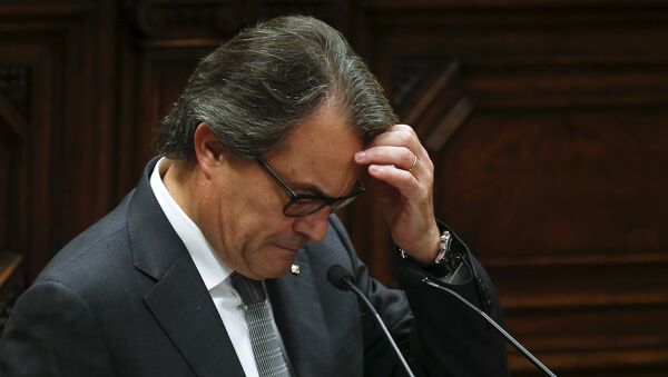 Artur Mas, presidente en funciones del Gobierno de Cataluña - Sputnik Mundo