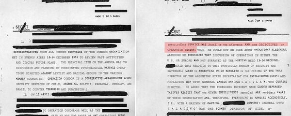 Un documento desclasificado de la CIA, que confirma la implicacion de Pinochet  en el plan Cóndor - Sputnik Mundo