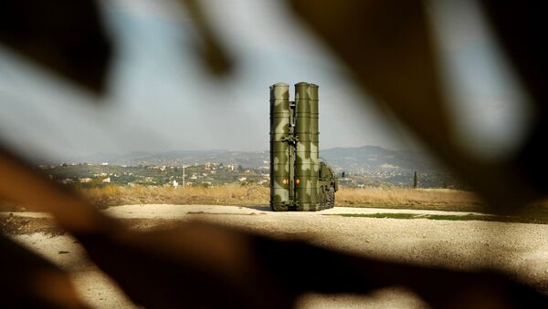 Sistema de misiles antiaéreos S-400 en Siria (archivo) - Sputnik Mundo