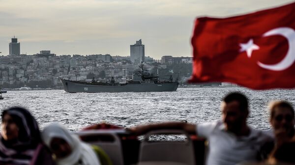 La bandera de Turquía, cerca el Bósforo - Sputnik Mundo