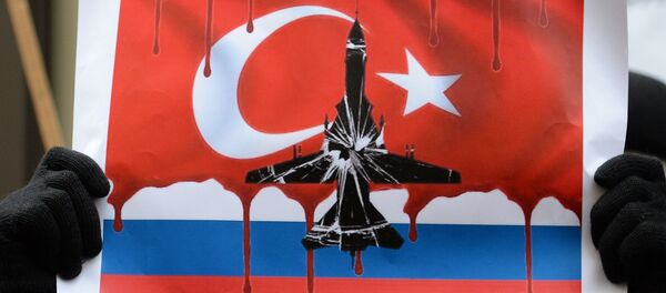 Protesta en Moscú contra el derribo del avión ruso - Sputnik Mundo