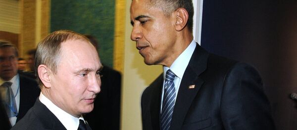 Presidente de Rusia, Vladímir Putin, y presidente de EEUU, Barack Obama - Sputnik Mundo