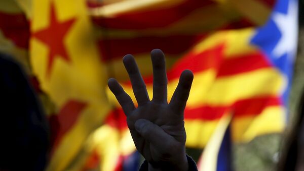 Partidarios de la independencia de Cataluña - Sputnik Mundo