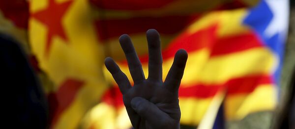 Banderas independistas de Cataluña - Sputnik Mundo