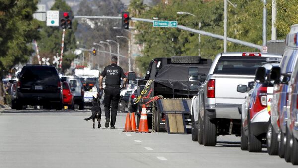 Policía de San Bernardino (archivo) - Sputnik Mundo