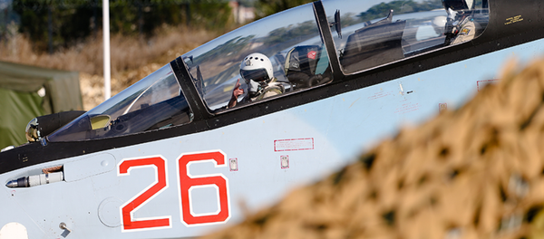 Caza ruso en la base aérea de Hmeymim en Siria (archivo) - Sputnik Mundo