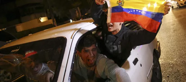 Partidarios de la coalición opositora MUD en Caracas Partidarios de la coalición opositora MUD en Caracas - Sputnik Mundo