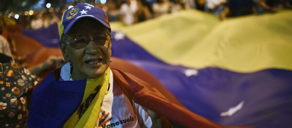 Partidario de la oposición venezolana Partidario de la oposición venezolana - Sputnik Mundo