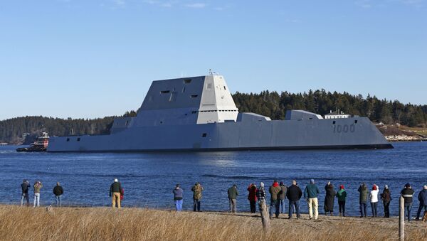 USS Zumwalt, un buque destructor de misiles guiados - Sputnik Mundo