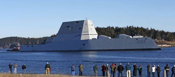 USS Zumwalt, un buque destructor de misiles guiados - Sputnik Mundo