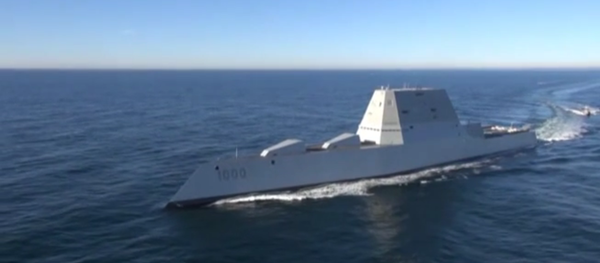 USS Zumwalt, un buque destructor de misiles guiados USS Zumwalt, un buque destructor de misiles guiados - Sputnik Mundo