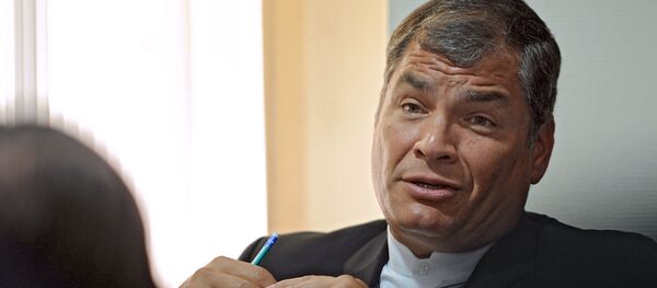 Rafael Correa, expresidente de Ecuador - Sputnik Mundo